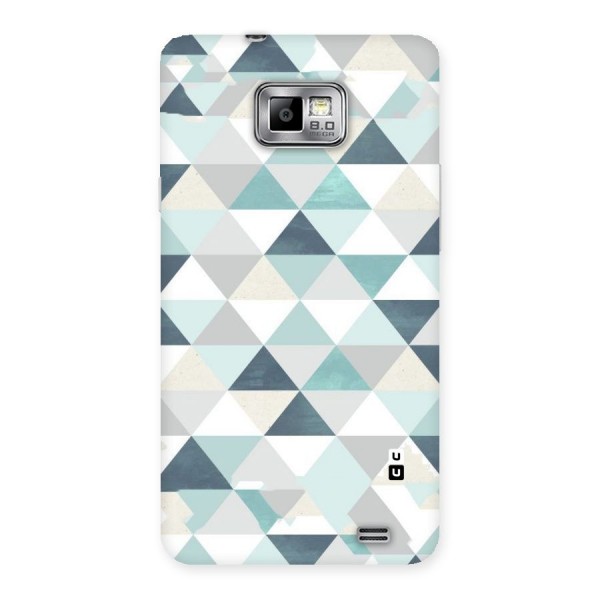 Green And Grey Pattern Back Case for Galaxy S2