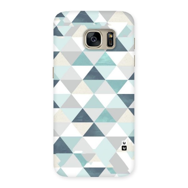 Green And Grey Pattern Back Case for Galaxy S7