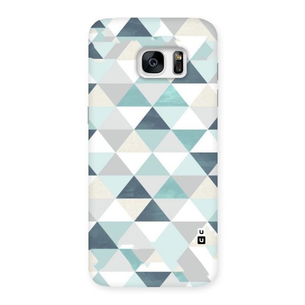 Green And Grey Pattern Back Case for Galaxy S7 Edge