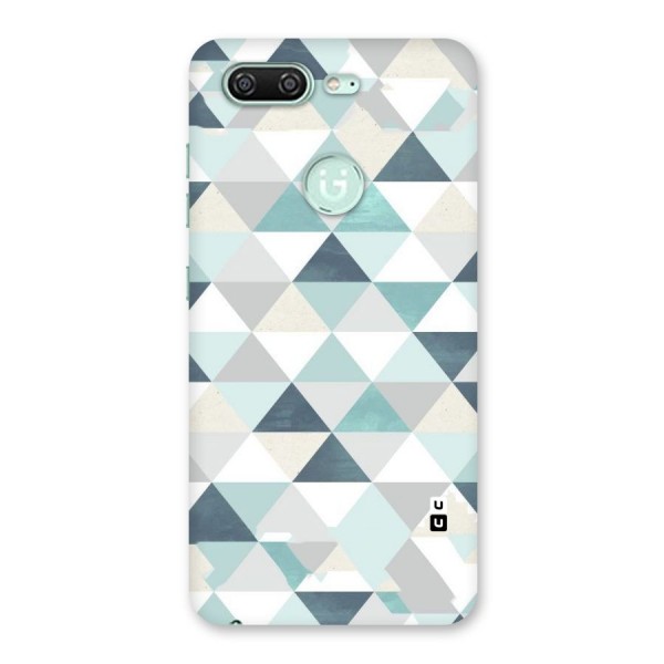 Green And Grey Pattern Back Case for Gionee S10