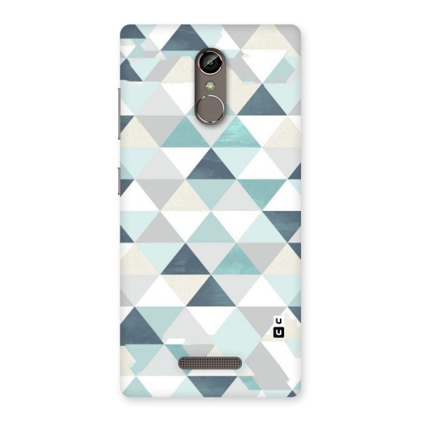 Green And Grey Pattern Back Case for Gionee S6s