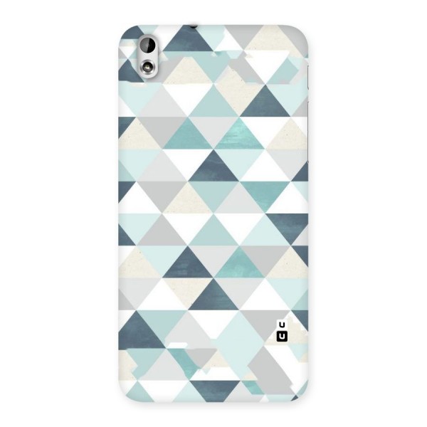 Green And Grey Pattern Back Case for HTC Desire 816g