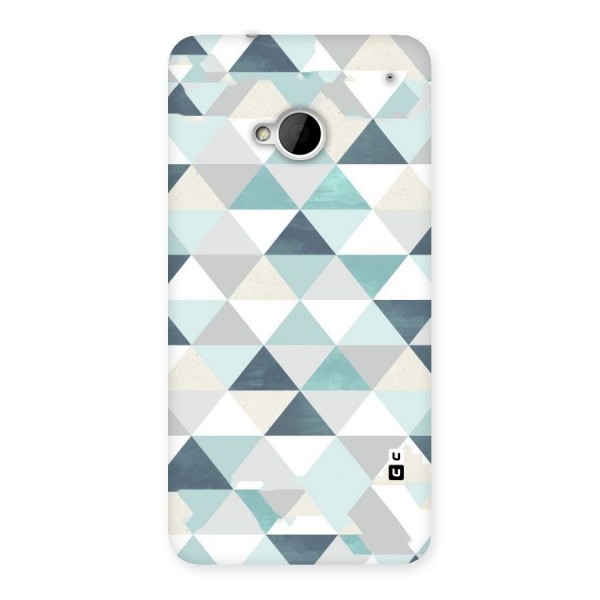 Green And Grey Pattern Back Case for HTC One M7