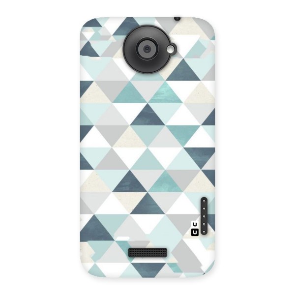 Green And Grey Pattern Back Case for HTC One X