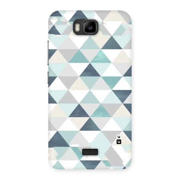 Green And Grey Pattern Back Case for Honor Bee