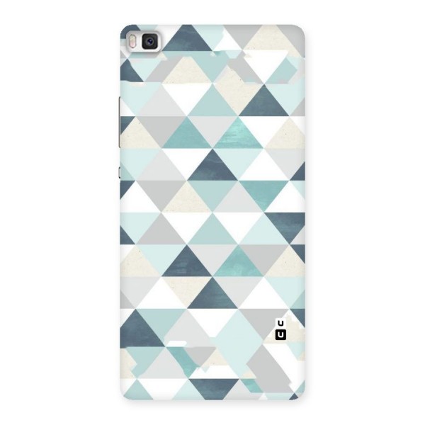 Green And Grey Pattern Back Case for Huawei P8