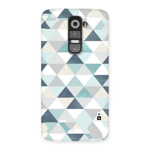 Green And Grey Pattern Back Case for LG G2