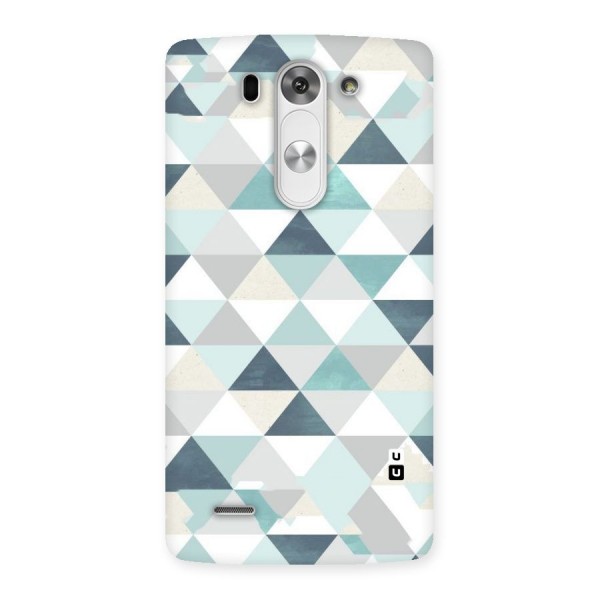 Green And Grey Pattern Back Case for LG G3 Beat