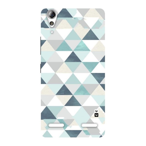 Green And Grey Pattern Back Case for Lenovo A6000
