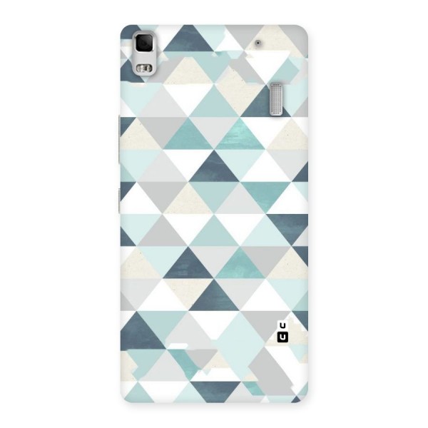 Green And Grey Pattern Back Case for Lenovo A7000