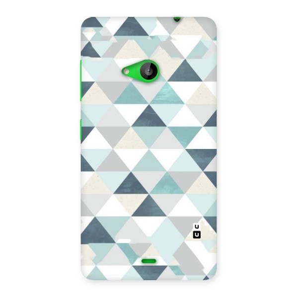 Green And Grey Pattern Back Case for Lumia 535