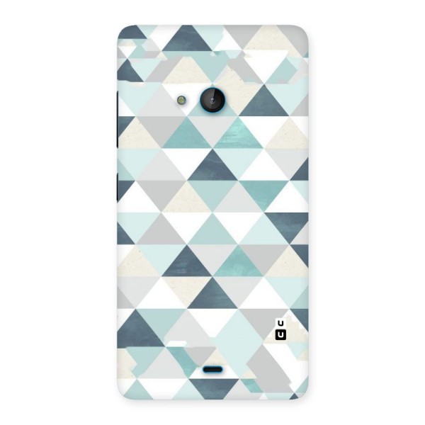 Green And Grey Pattern Back Case for Lumia 540