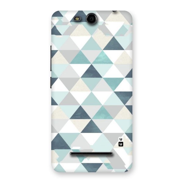 Green And Grey Pattern Back Case for Micromax Canvas Juice 3 Q392