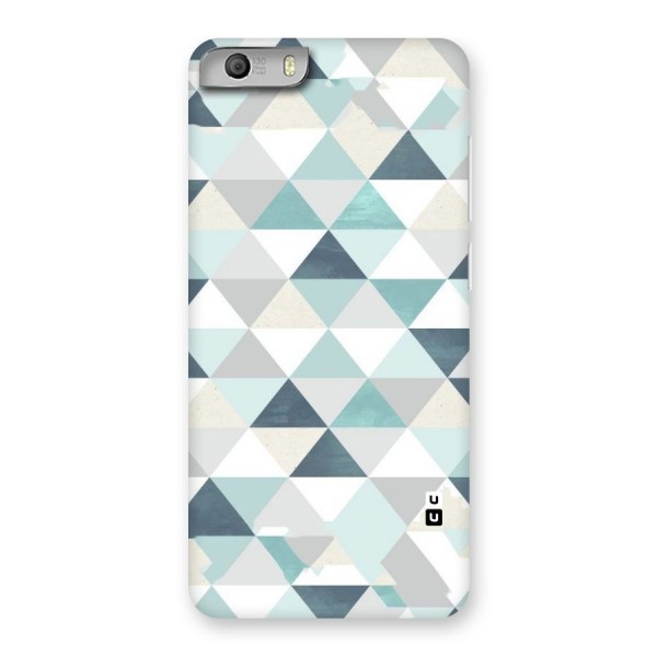 Green And Grey Pattern Back Case for Micromax Canvas Knight 2
