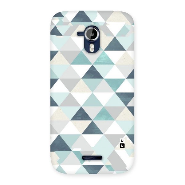 Green And Grey Pattern Back Case for Micromax Canvas Magnus A117
