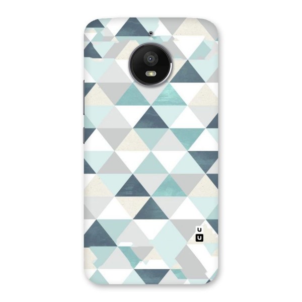 Green And Grey Pattern Back Case for Moto E4 Plus