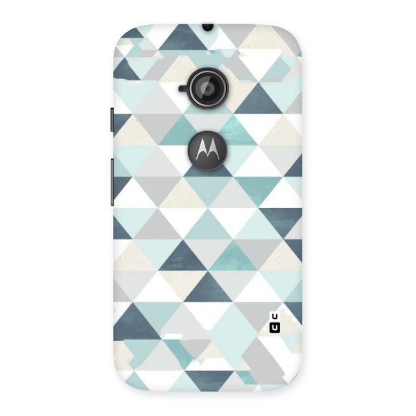 Green And Grey Pattern Back Case for Moto E 2nd Gen