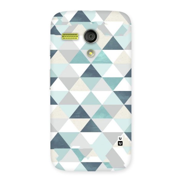 Green And Grey Pattern Back Case for Moto G