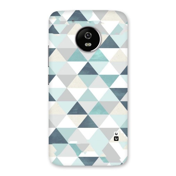 Green And Grey Pattern Back Case for Moto G5