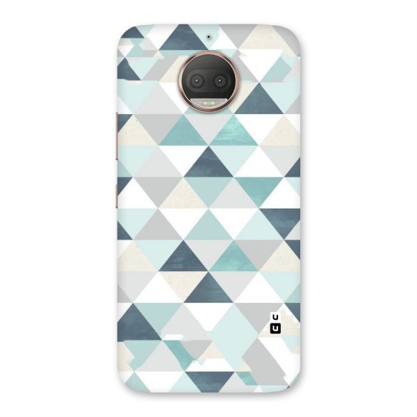 Green And Grey Pattern Back Case for Moto G5s Plus
