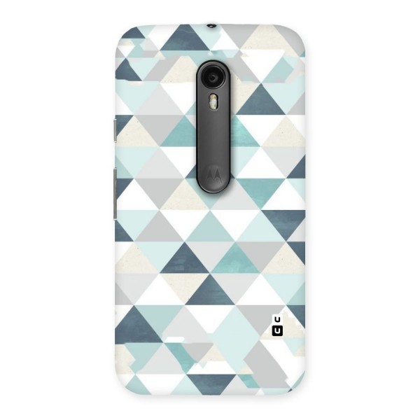 Green And Grey Pattern Back Case for Moto G Turbo