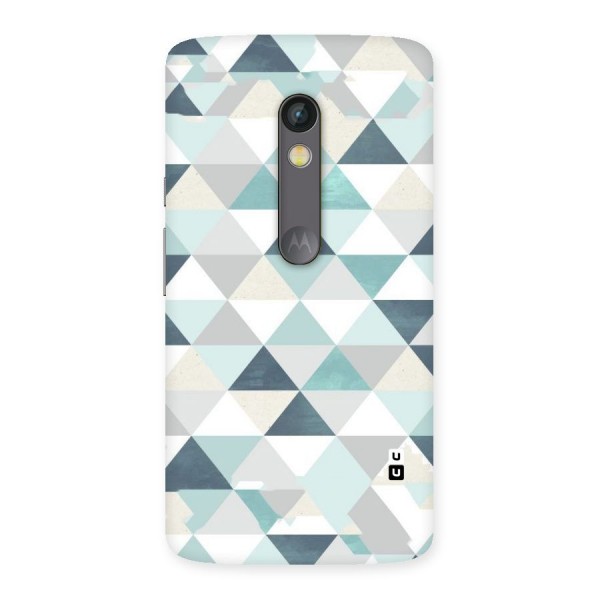 Green And Grey Pattern Back Case for Moto X Play