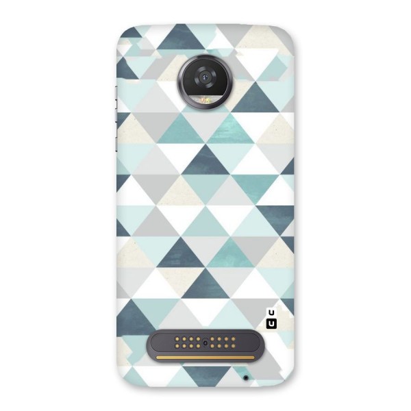 Green And Grey Pattern Back Case for Moto Z2 Play