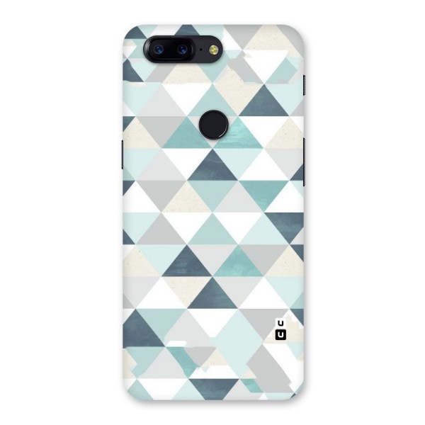 Green And Grey Pattern Back Case for OnePlus 5T