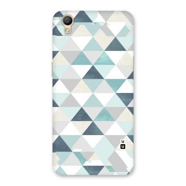 Green And Grey Pattern Back Case for Oppo A37