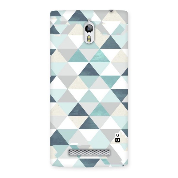Green And Grey Pattern Back Case for Oppo Find 7