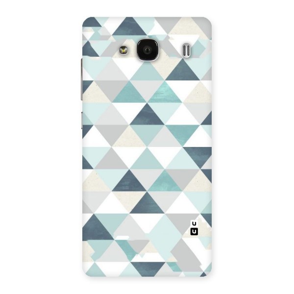 Green And Grey Pattern Back Case for Redmi 2 Prime
