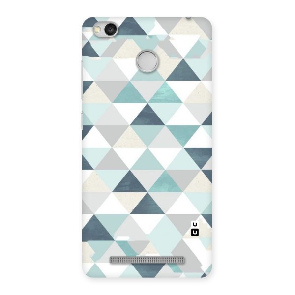 Green And Grey Pattern Back Case for Redmi 3S Prime