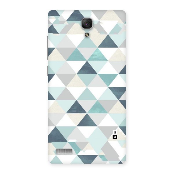 Green And Grey Pattern Back Case for Redmi Note