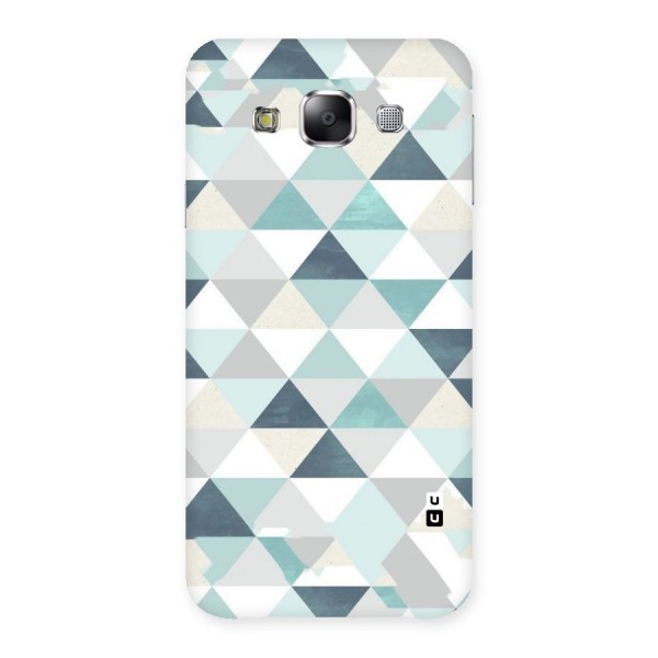 Green And Grey Pattern Back Case for Samsung Galaxy E5