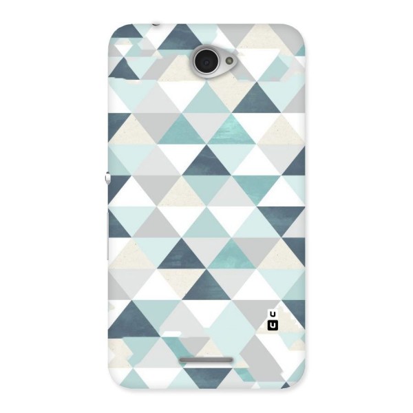 Green And Grey Pattern Back Case for Sony Xperia E4