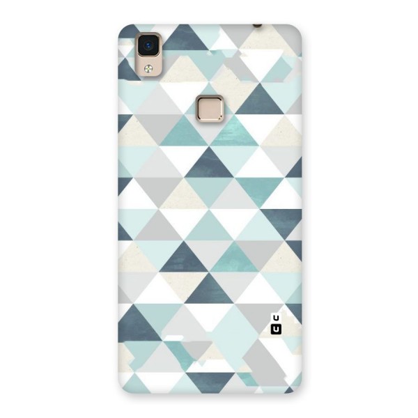 Green And Grey Pattern Back Case for V3 Max