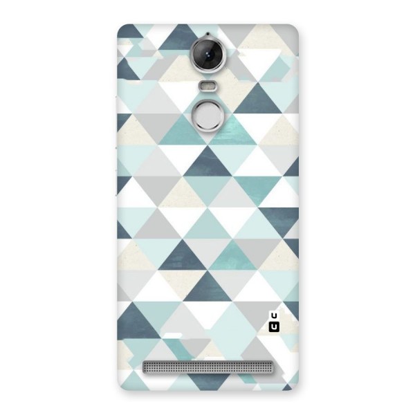Green And Grey Pattern Back Case for Vibe K5 Note