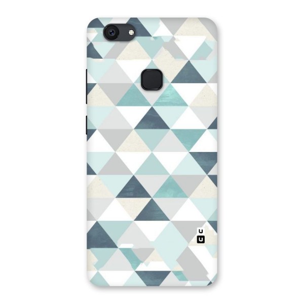 Green And Grey Pattern Back Case for Vivo V7 Plus