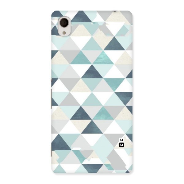 Green And Grey Pattern Back Case for Xperia M4 Aqua