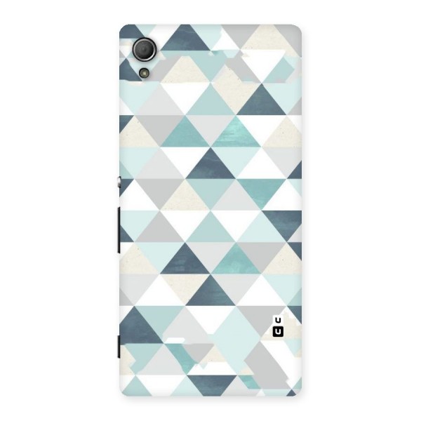 Green And Grey Pattern Back Case for Xperia Z3 Plus