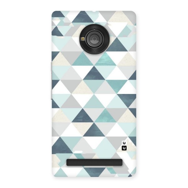 Green And Grey Pattern Back Case for Yu Yunique