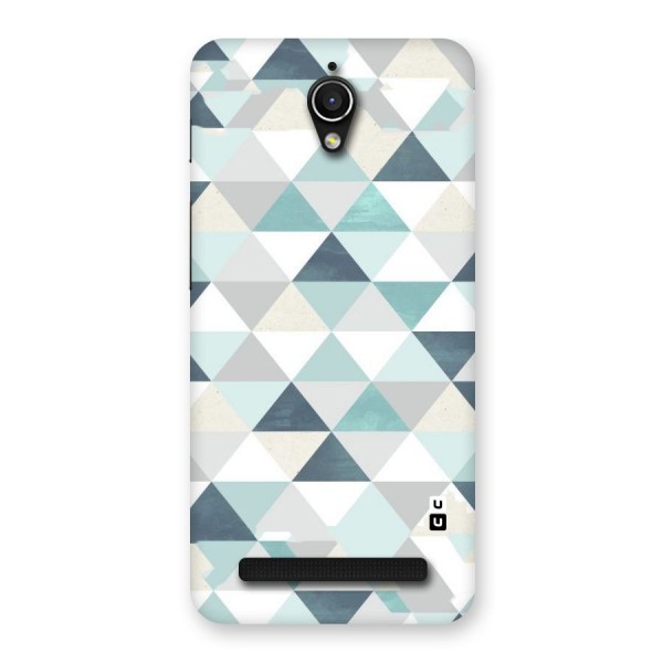 Green And Grey Pattern Back Case for Zenfone Go