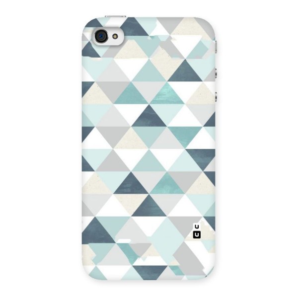 Green And Grey Pattern Back Case for iPhone 4 4s