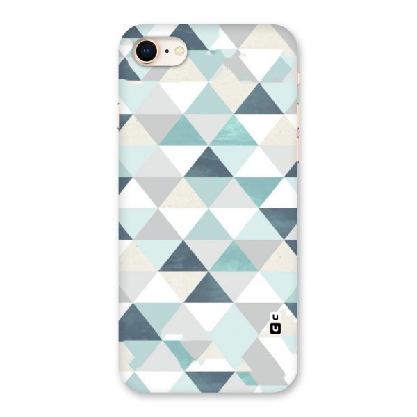 Green And Grey Pattern Back Case for iPhone 8