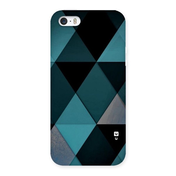 Green Black Shapes Back Case for iPhone 5 5S
