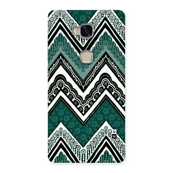 Green Chevron Back Case for Huawei Honor 5X