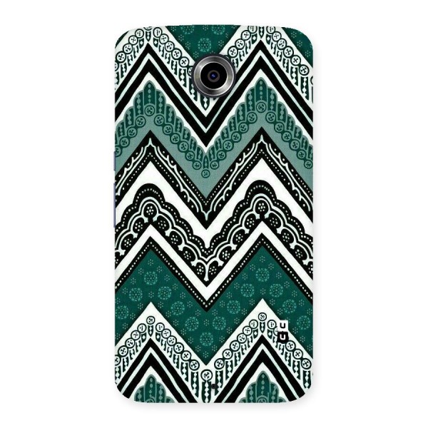 Green Chevron Back Case for Nexsus 6