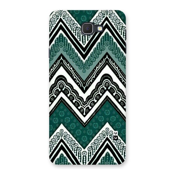 Green Chevron Back Case for Samsung Galaxy J7 Prime