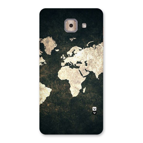 Green Gold Map Design Back Case for Galaxy J7 Max