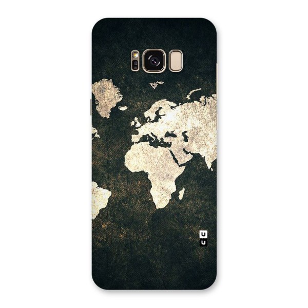 Green Gold Map Design Back Case for Galaxy S8 Plus
